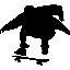 Adhésif décoratif Skateboard Silhouette III-101078053