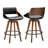 Jobani Swivel Upholstered Faux Leather Bamboo Counter Stool-2065561231-2013895678