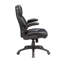 Chaise de bureau moderne et ajustable, fauteuil pivotant rembourré en cuir pour bureau, gris