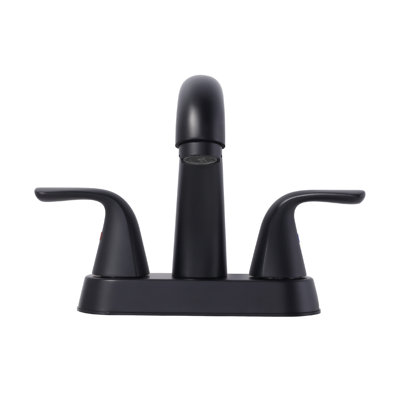 2-handle Bathroom Faucet with Drain Assembly