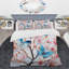 Ensemble de housse de couette avec charmants papillons en rose et bleu - Insectes et insectes-101241362