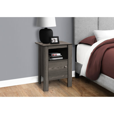 Table de chambre rustique avec stratifié gris