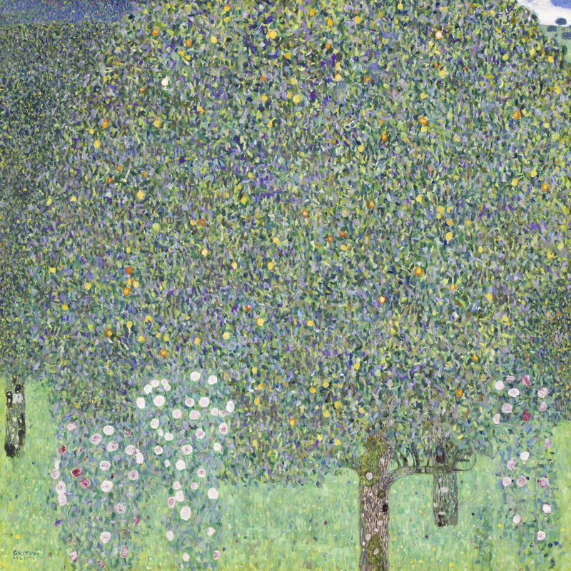 Esmae Klimt, paysages multicolores III sur toile par Gustav Klimt, L 36 po x H 36 po