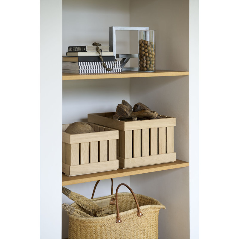 X1 Solid Wood Crate, 11.5" H x 17.64" W x 13.23" D