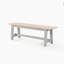 Blakeley Rectangular Trestle-Style Legs Wooden Bench - Inspired Farmhouse Style-562857160