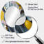 Jaune et bleu fluide pierre I - miroir mural ovale moderne jaune-265569691