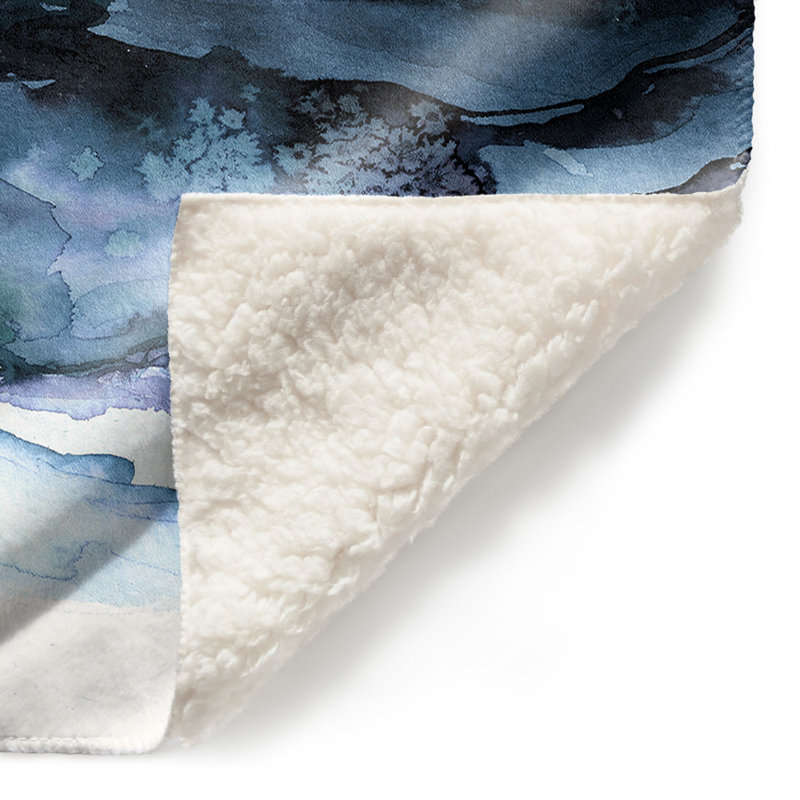 Ne pas laisser la couverture douce sherpa path v, l 51 po x L 60 po