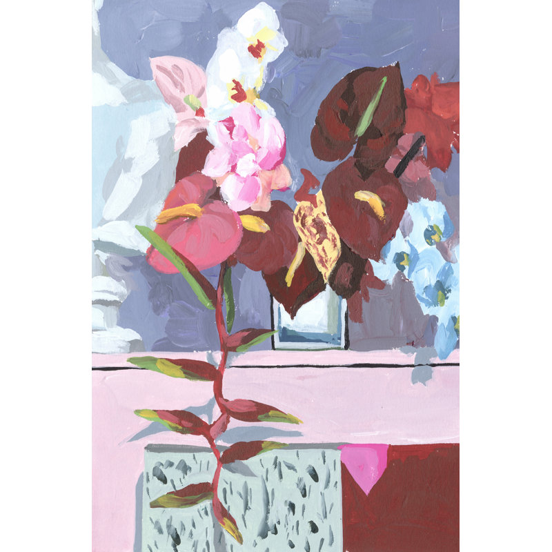 Flame Bouquet I by Melissa Wang - Wrapped Canvas Painting, 76cm H x 51cm W x 3.8cm D