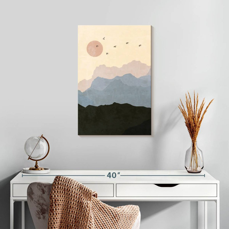Kerrick Boho Sun And Mountains, 24" H x 16" W