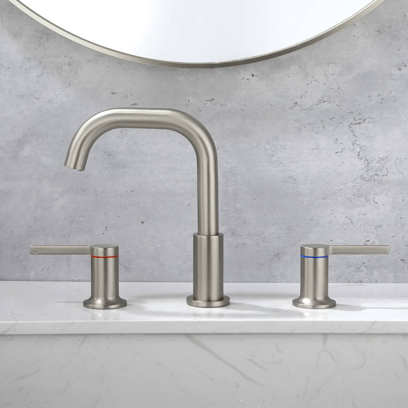 2-handle Bathroom Faucet, Brushed Nickel