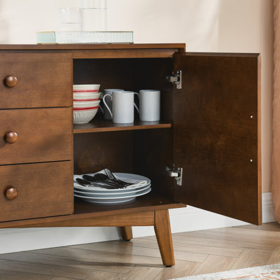 Mid Century Modern Sideboard Buffet Cabinet with Storage, Storage Cabinet by George Oliver