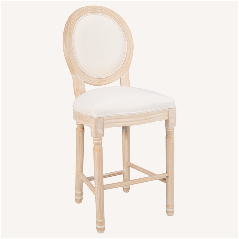 Tabourets de bar en bois massif l 18,9 po x P 22,05 po x H 47,24 po French Country