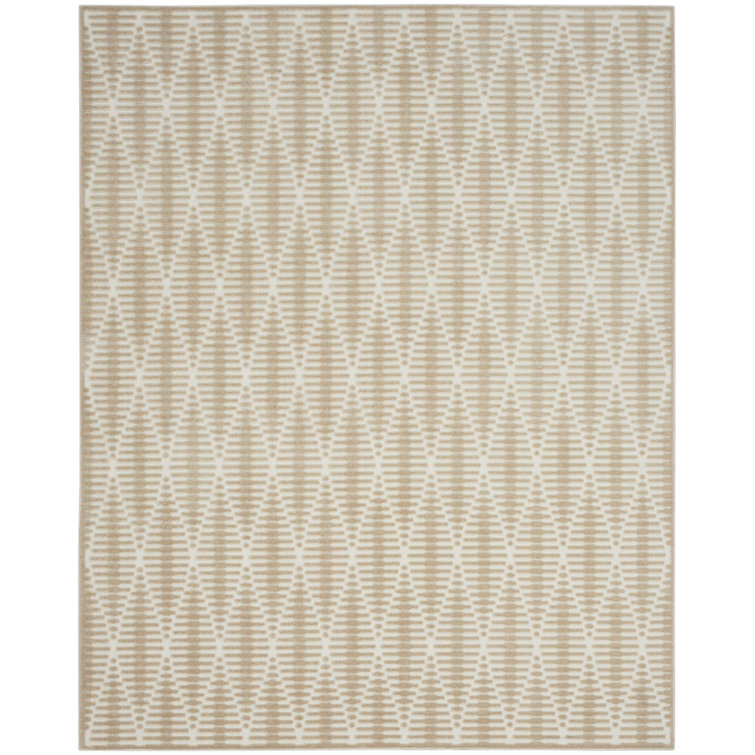 Nourison Care Free Beige Modern Indoor Rug