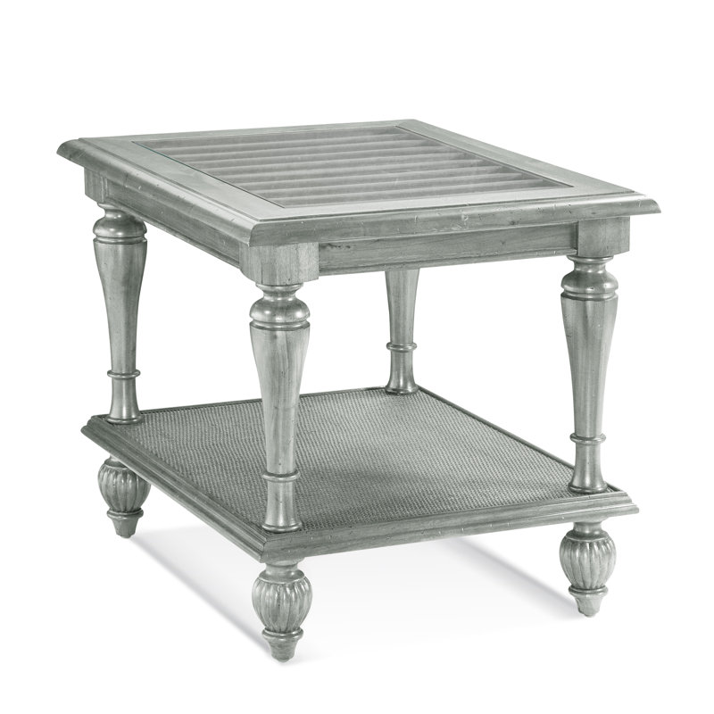 Grand View End Table, Nickel