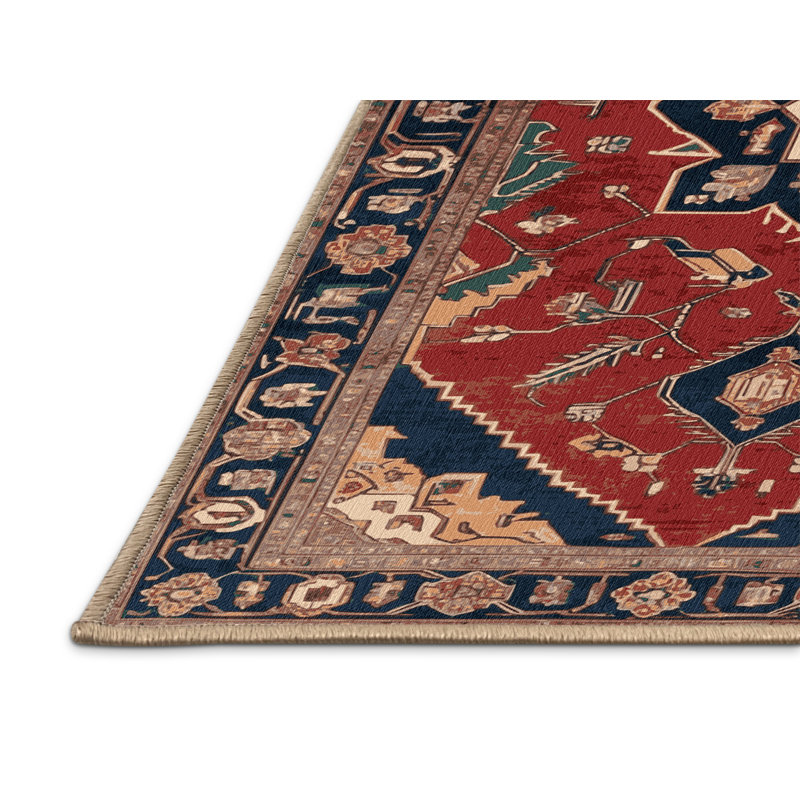 Tapis brun lavable à la machine, Rectangle 6 pi x 9 pi