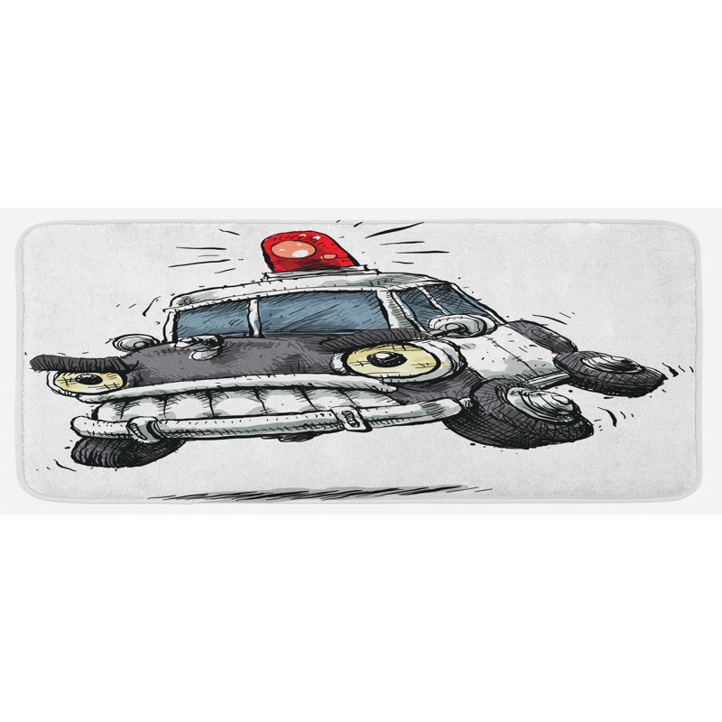 Tapis de cuisine policière