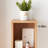 Solid Oak Wall Shelf With Multi-Cubby Design
