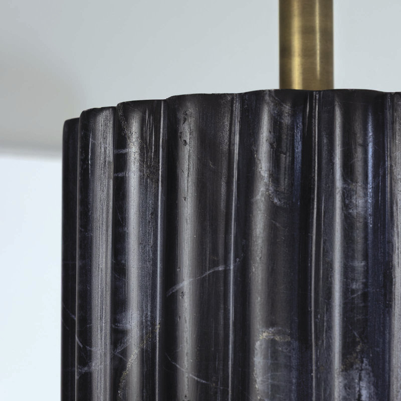 Lampe de table en marbre Tambour