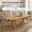  Neree 70.9-90.6"W Farmhouse Extendable Dining Table with Solid Wood Frame-912038140