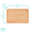 Argon Tableware Rectangular Wooden Chopping Board-94225081