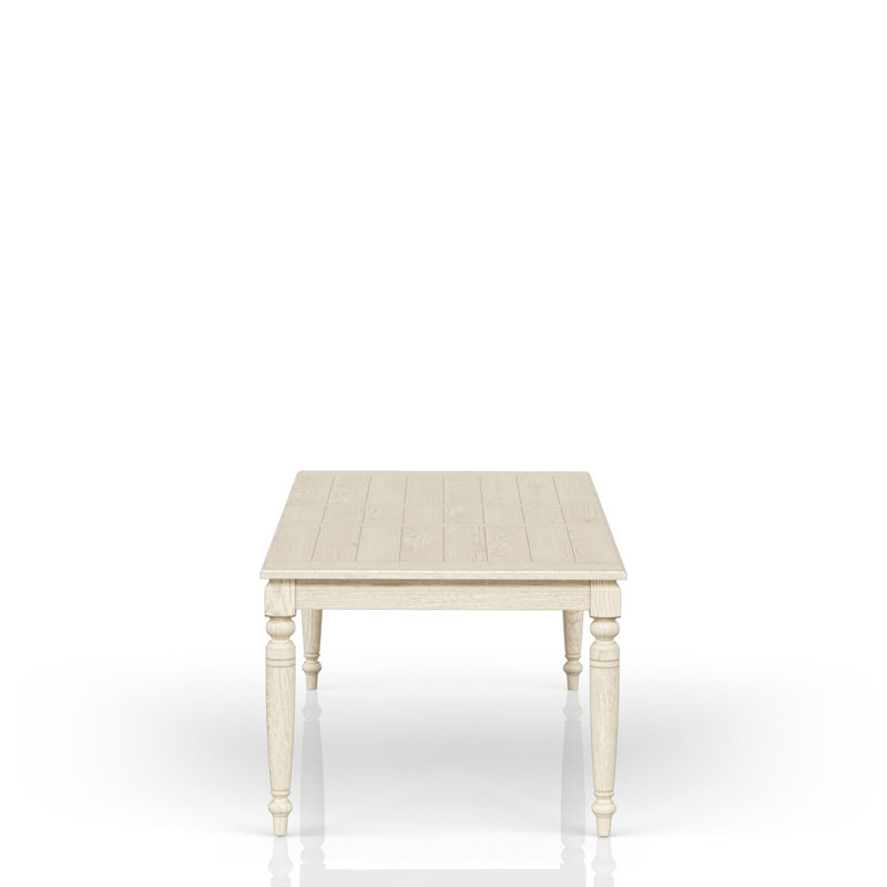 Table with Leaf - Whitewash