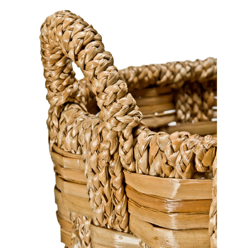 Panier tressé en ruppie maritime Portillo, H 27 po x l 20 po x P 20 po