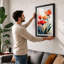 Carnation Bloom Botanical - Single Picture Frame Print-967914985-967914996