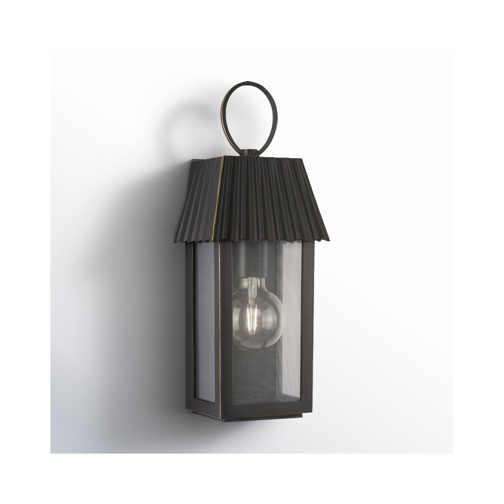Godin Single Light Outdoor Wall Light, 16.50" H x 6.25" W x 5.25" D , Oil Rubbed Bronze