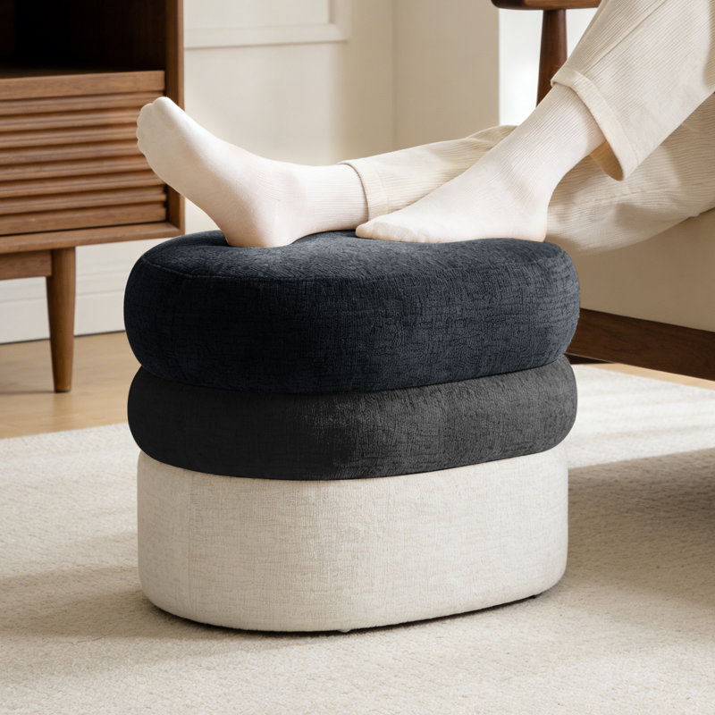 Repose-pieds en chenille 25 "pour repose-pieds, Noir