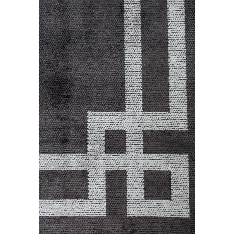 Rapture Gray No Pattern and Not Solid Color Luxury Area Rug, Rectangle 7'10" x 9'10"