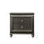 Table de chevet Karmila, table de chevet avec garniture scintillante en cristal, table d'appoint-1030726195