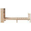 Bookcase Bed Without Mattress Solid Wood Pine-1376961855-1376961854