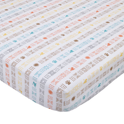 Lion King Circle of Life Greenguard Gold Certified Floral - Piece Standard Crib Fitted Sheet