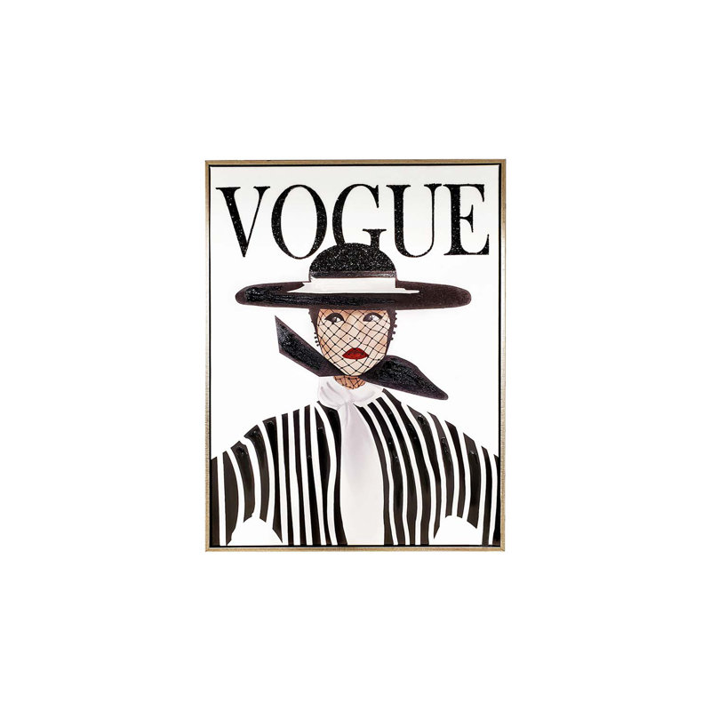 «Sparkles Homes», art mural en strass sur toile Vogue | Cadre flottant doré | Rectangle, 18 pi x 24 pi