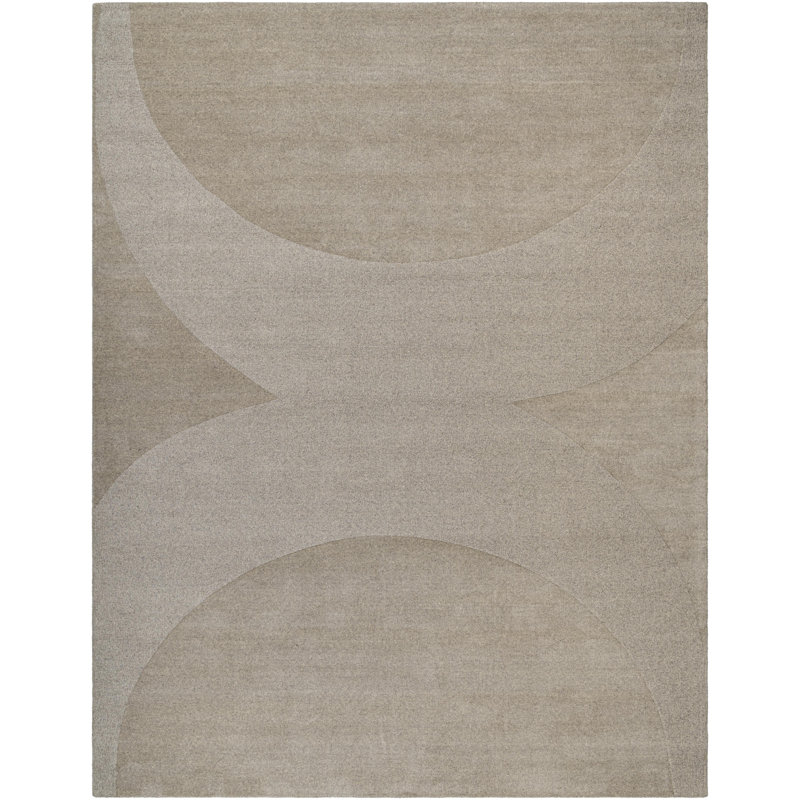 Tapis moderne tissé à la main Marysvale, Rectangle 8 pi x 10 pi