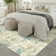 Sarah Machine Washable Abstract Area Rug with Non-Slip Backing