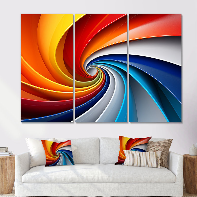 Ensemble d'art mural en toile czeslaw, Toile tendue, H 40 po x l 60 po x P 1 po