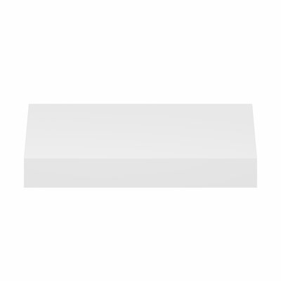 Furinno TANNA Floating Shelves for Wall, 9 x 16 Wall Shelf, Wall Mounted Floating Shelf with Invisible Brackets, 2-in Thick Shelf, for Bathroom, Living Room, Bedroom, Home Office, White
