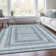 Machine Washable Indoor/Outdoor Xhevrie Denim Rug