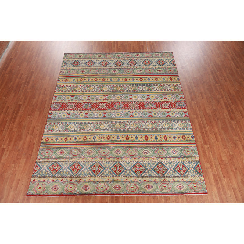Tapis oriental en laine Kazak 9x11