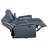 Awaah Upholstered Padded Arm Reclining Loveseat Blue