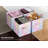 11" Foldable Storage Cubes with Handles in Rainbow Sparkle Tie Dye 1 Piece