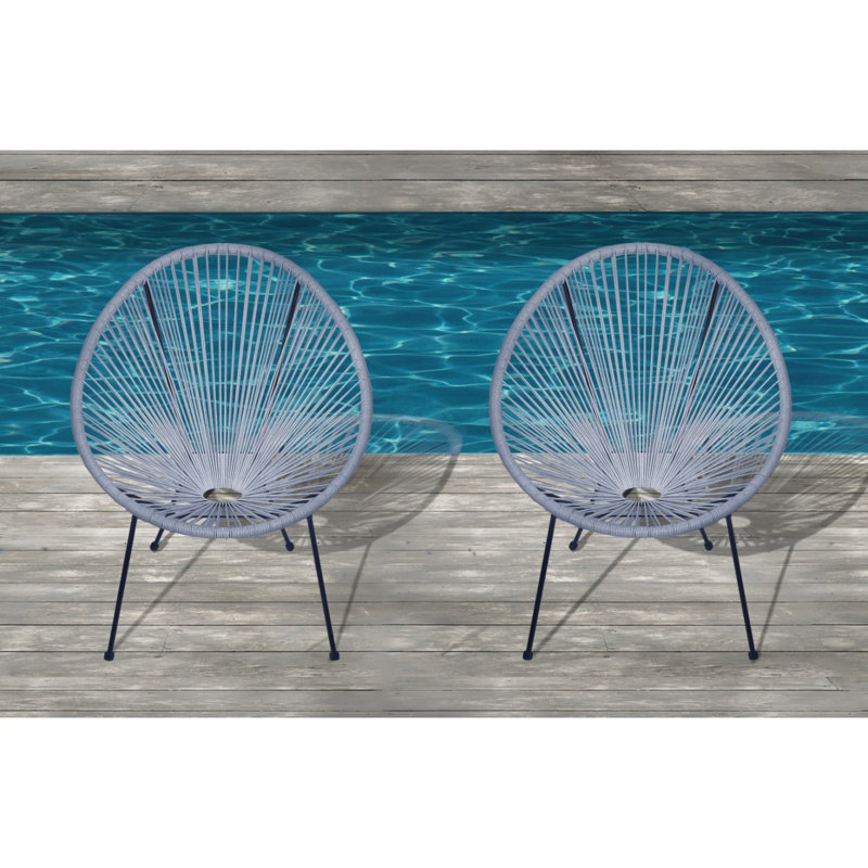 Chaise Acapulco (BLEU-GRIS)