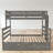 Twin Xl Over Queen Bunk Bed With Trundle, Space-Saving Convertible Design, Wood, Platform Frame, Modern & Contemporary, Kids Bedroom-1477952876