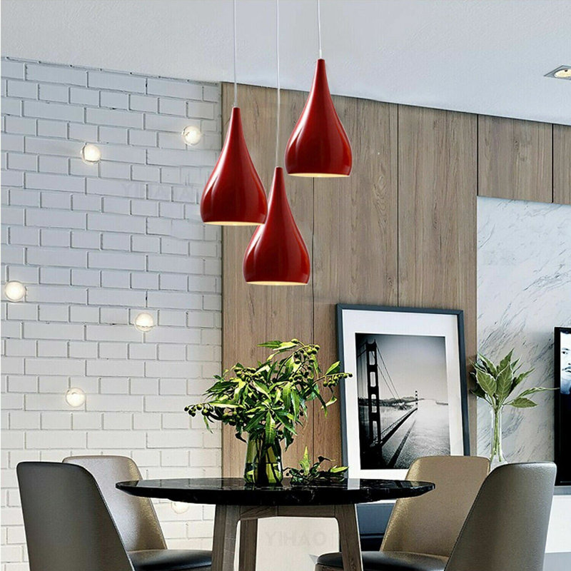 Bohuslava 3 - Light White Pendant, Red
