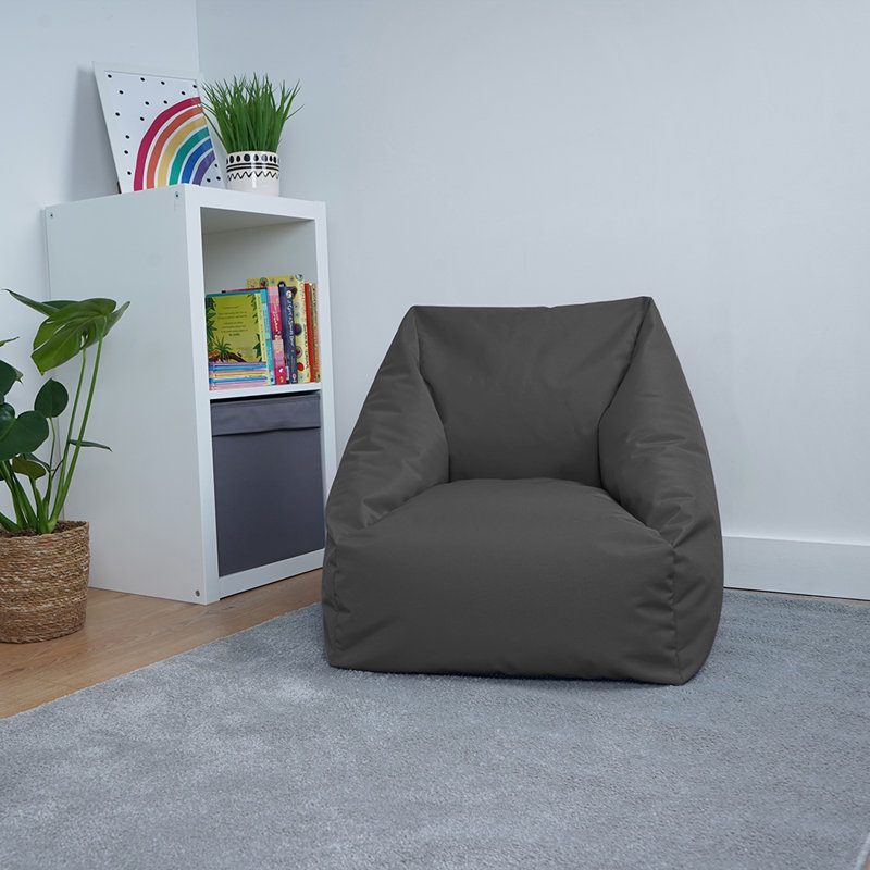 Large High Back Childrens Bean Bag Chair - 62 (D) X 62 (W) X 52 (H) Lightweight Comfortable Beanbag Ergonomic Kids Beanbag Lounger - Recliner Seating Breathable Fabric For Bedroom & Lounge