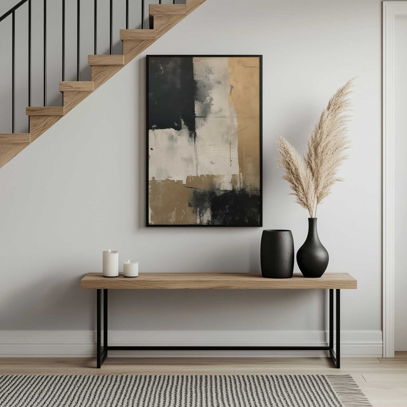 Melancholic Hues Dance II, Raw Maple Single Picture Framed, 15" H x 12" W