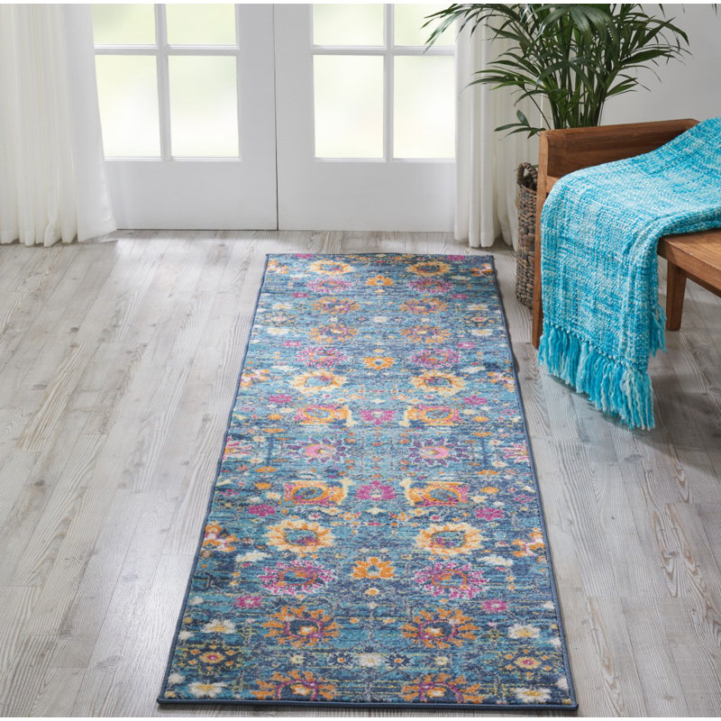Justien Floral Indoor Rug, Runner 2' x 8'