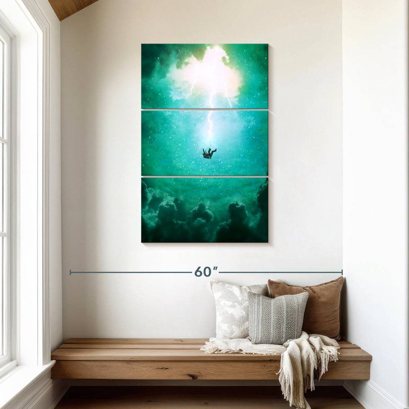 Kelan Falling From Space, 45" H x 28" W