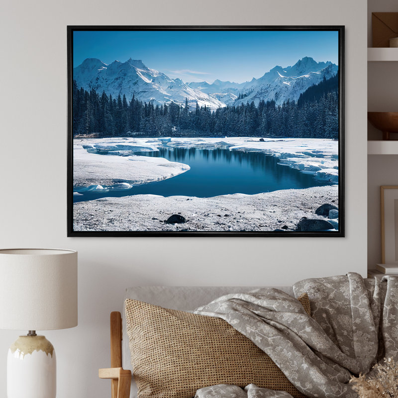 Icy Alaskan Wilderness IV, Toile noire, H 34 po x l 44 po x P 1,5 po